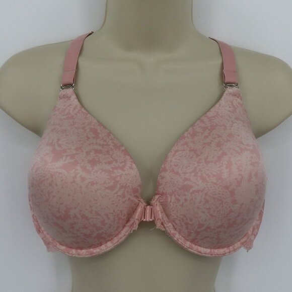 Maidenform 38C Bra 07112 Everyday Full Coverage Racerback Pink Front Closure - Picture 11 of 11